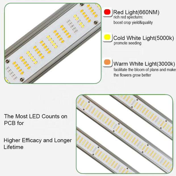 High Cost-effective 1000W SAMSUNG LED Greenhouse folding Led Grow Light